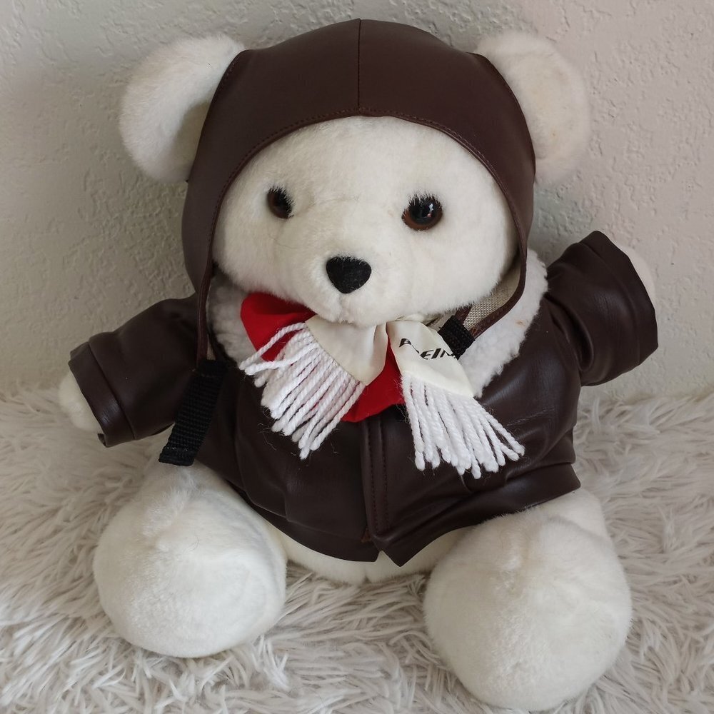 Steven Smith Boeing White Stuffed Aviator Bear